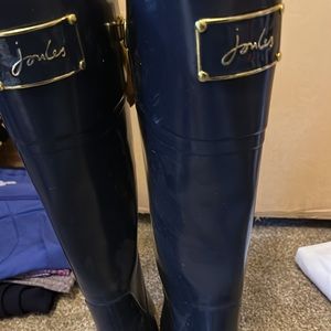 Joules navy rain boots